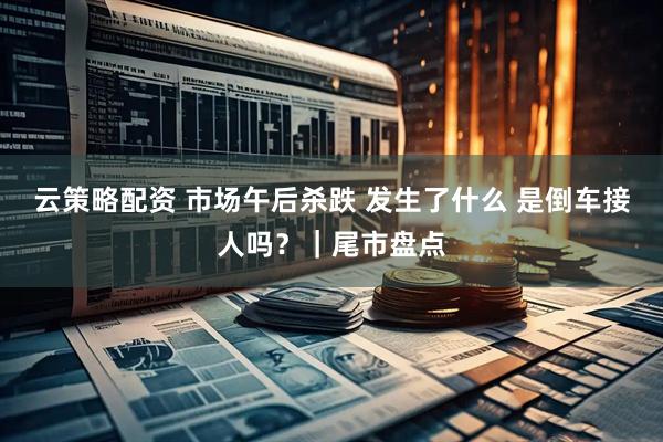云策略配资 市场午后杀跌 发生了什么 是倒车接人吗？｜尾市盘点