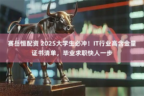 赛岳恒配资 2025大学生必冲！IT行业高含金量证书清单，毕业求职快人一步